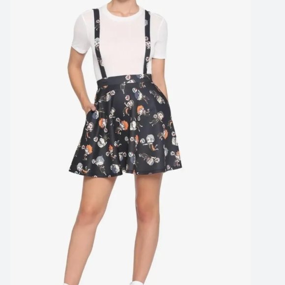 Hot Topic Haikyu Skirt with Suspender Size L - Picture 1 of 8